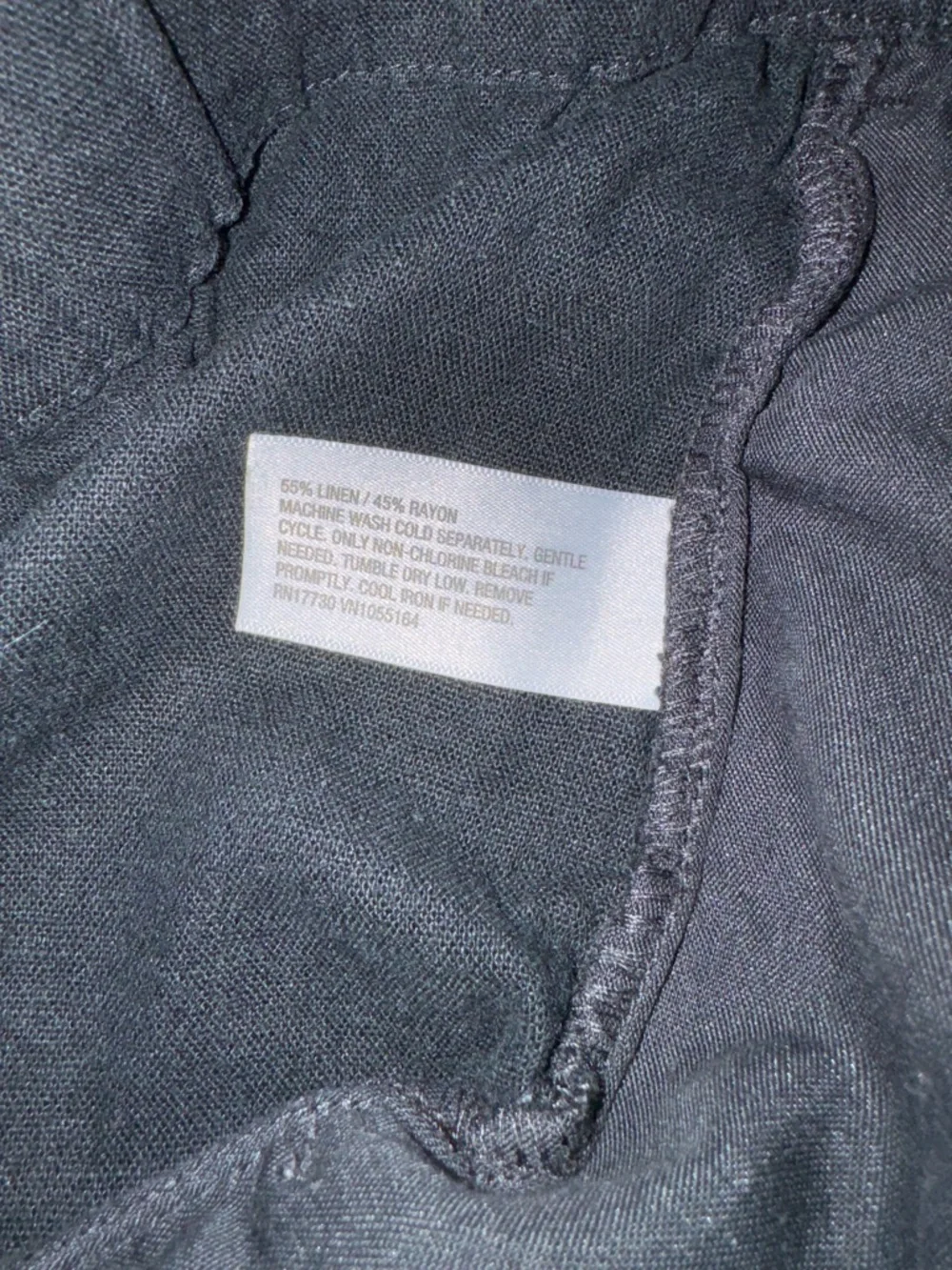 A New Day Black linen shorts